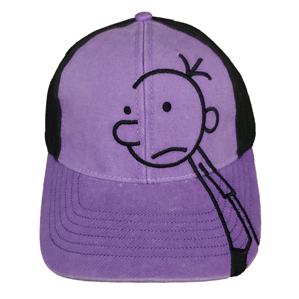 Wimpy Kid‎ Hat  Cap Embroidered Character Art Youth Kids Sized Purple Black New